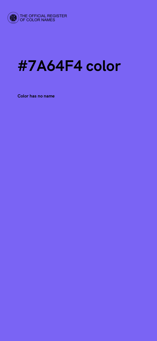 #7A64F4 color image