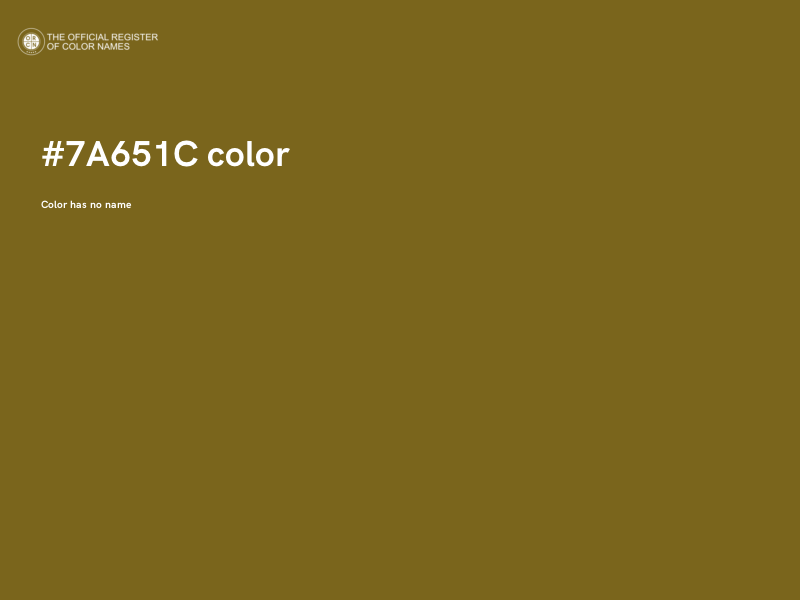 #7A651C color image