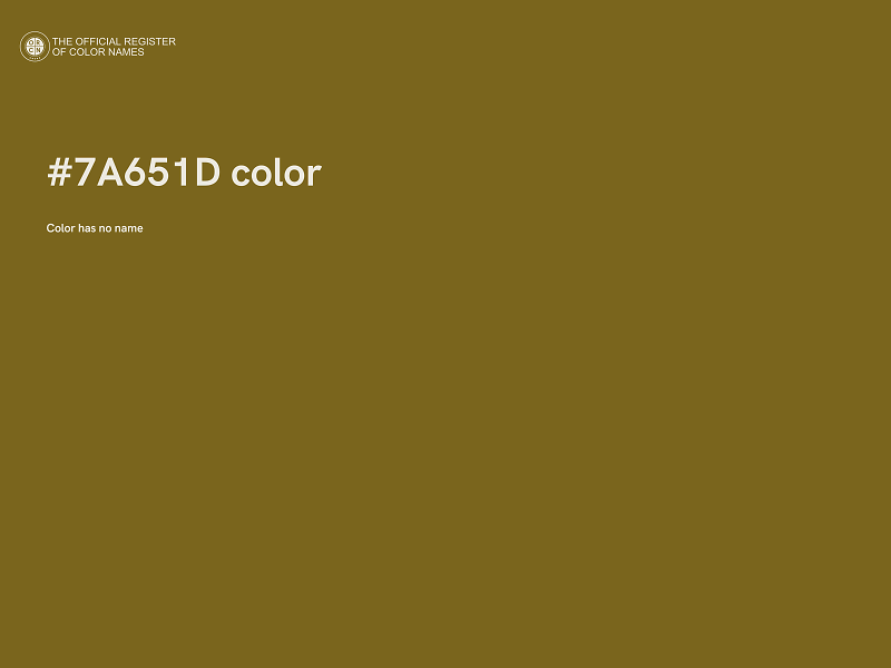 #7A651D color image