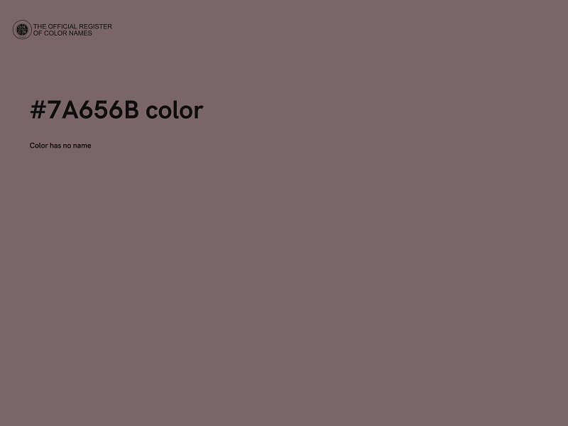 #7A656B color image