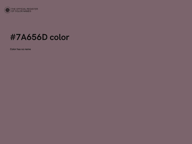 #7A656D color image