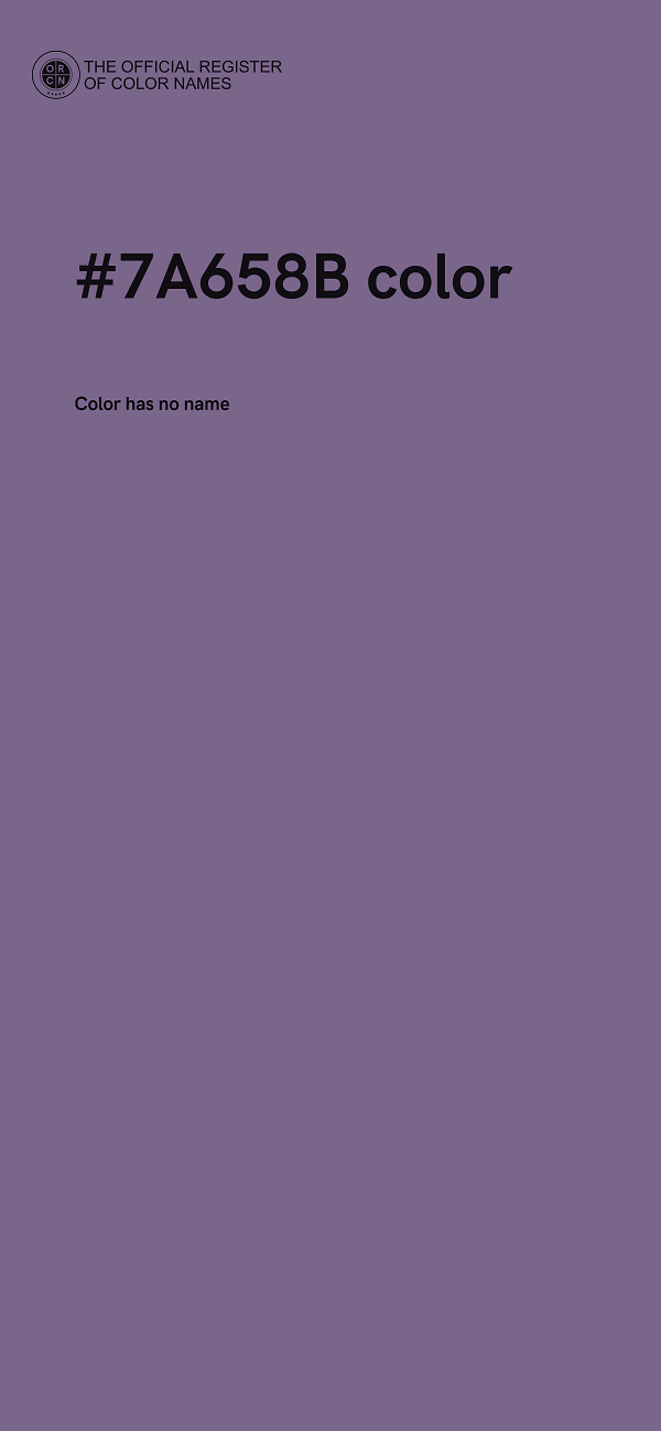 #7A658B color image