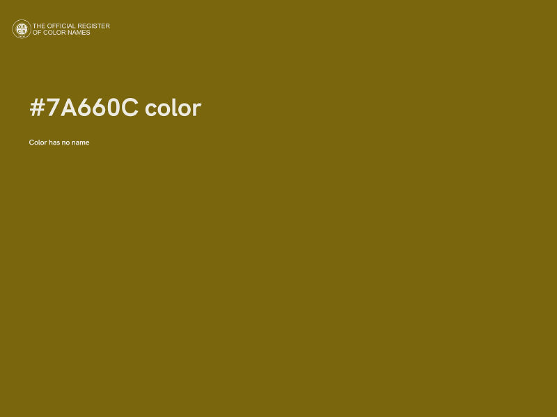 #7A660C color image