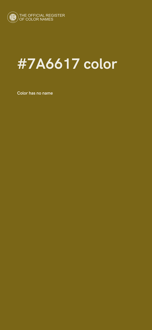 #7A6617 color image