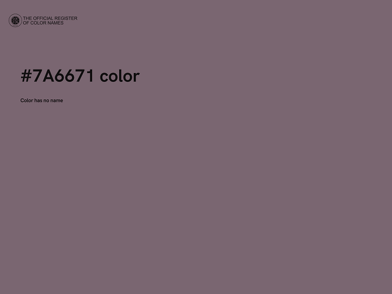 #7A6671 color image