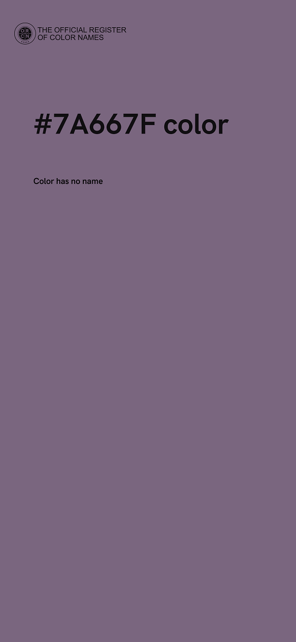 #7A667F color image