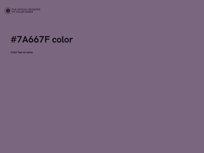 #7A667F color image