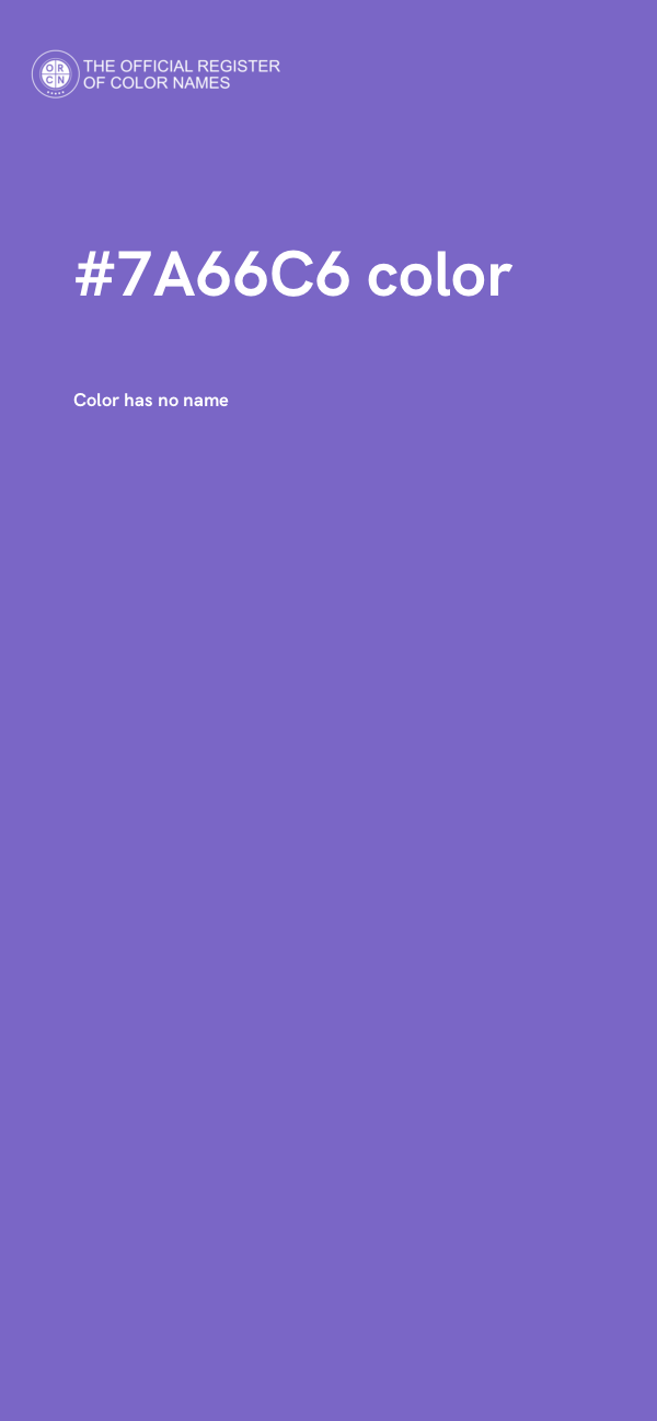 #7A66C6 color image