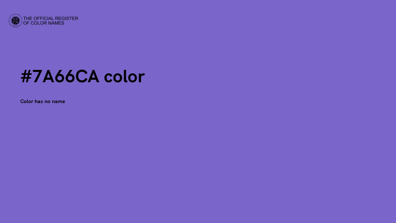 #7A66CA color image