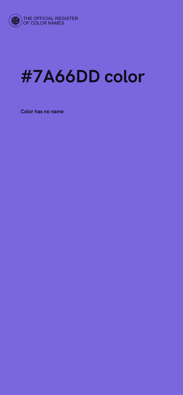 #7A66DD color image