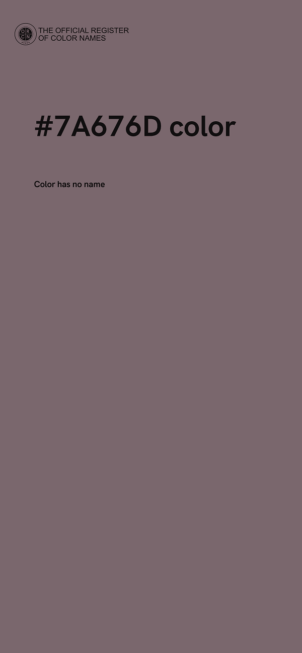#7A676D color image