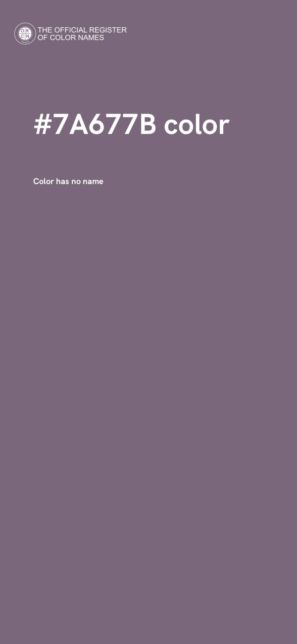 #7A677B color image