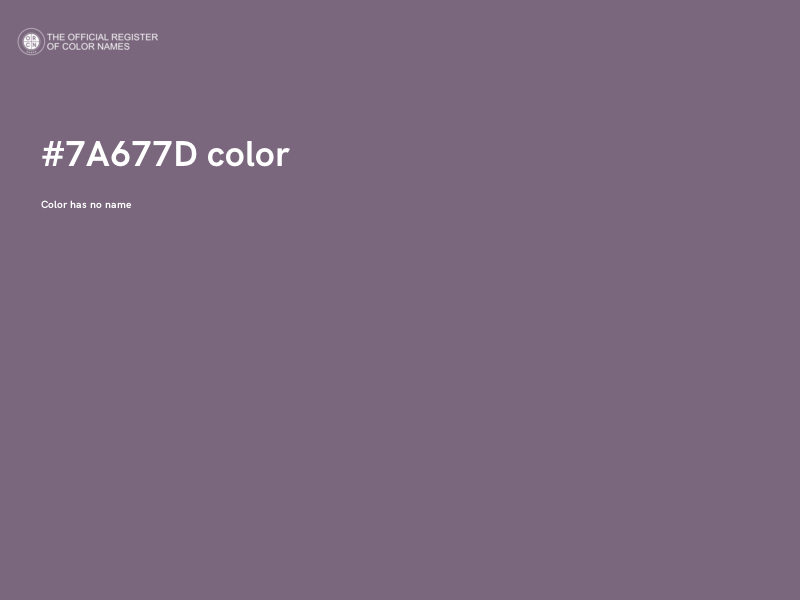 #7A677D color image