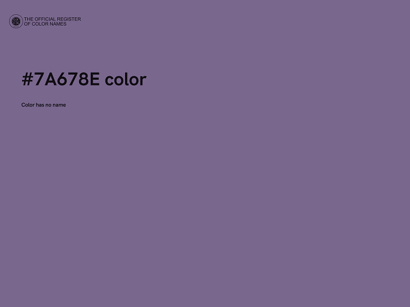 #7A678E color image