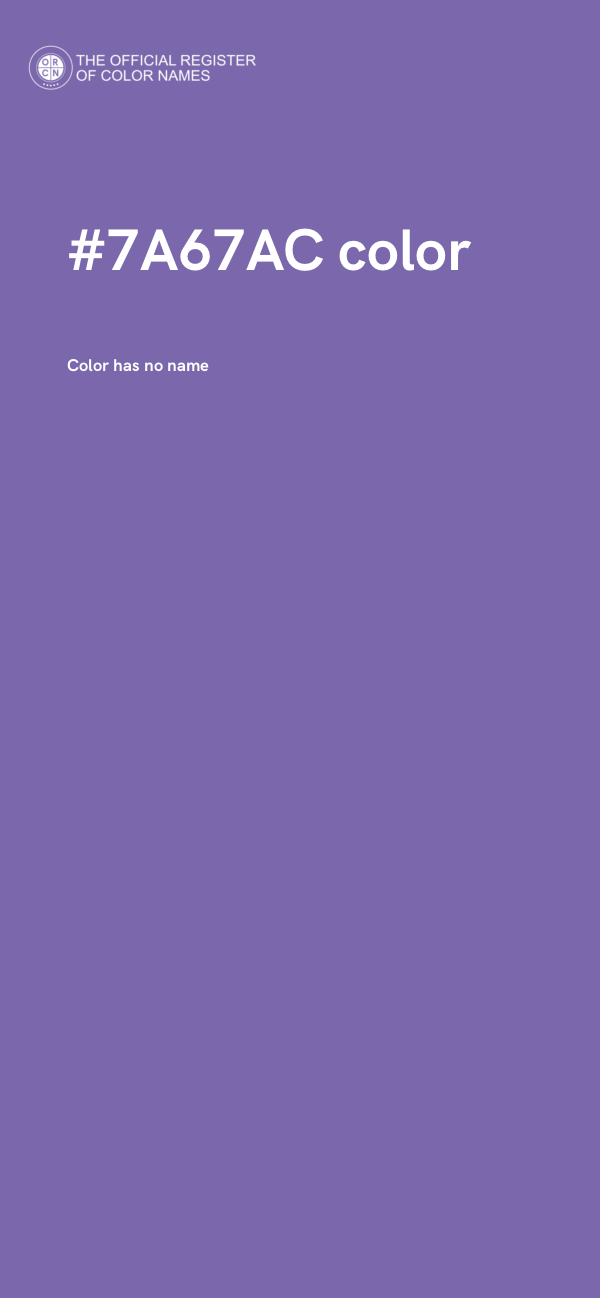 #7A67AC color image