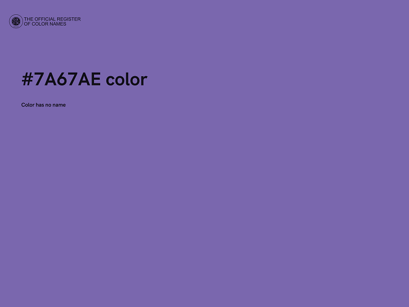 #7A67AE color image