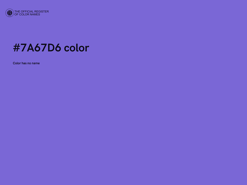 #7A67D6 color image