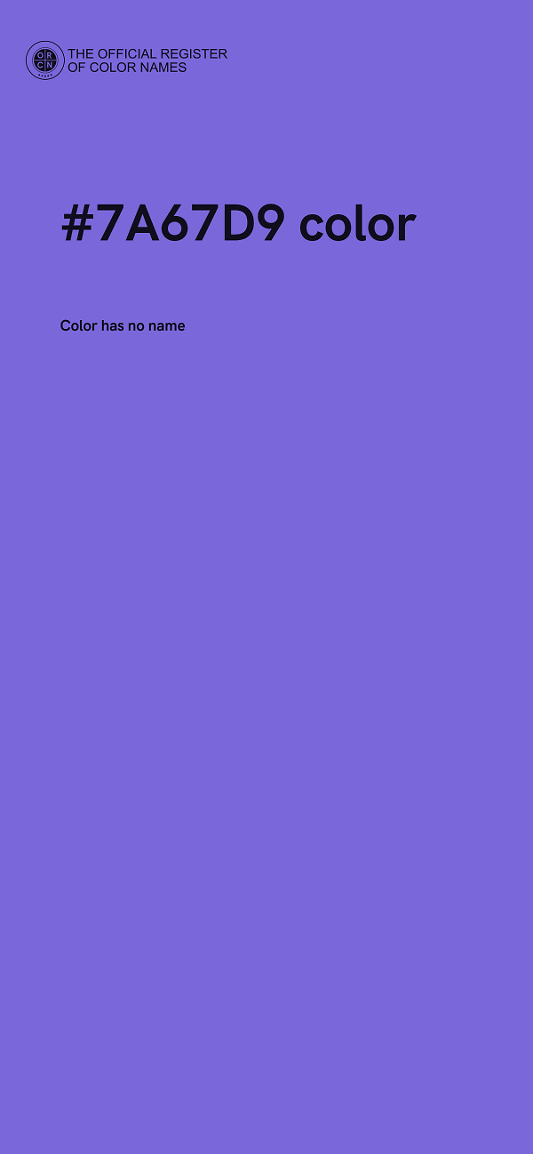 #7A67D9 color image