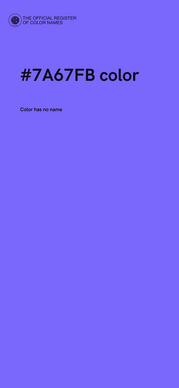 #7A67FB color image