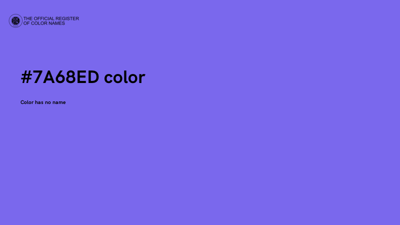 #7A68ED color image