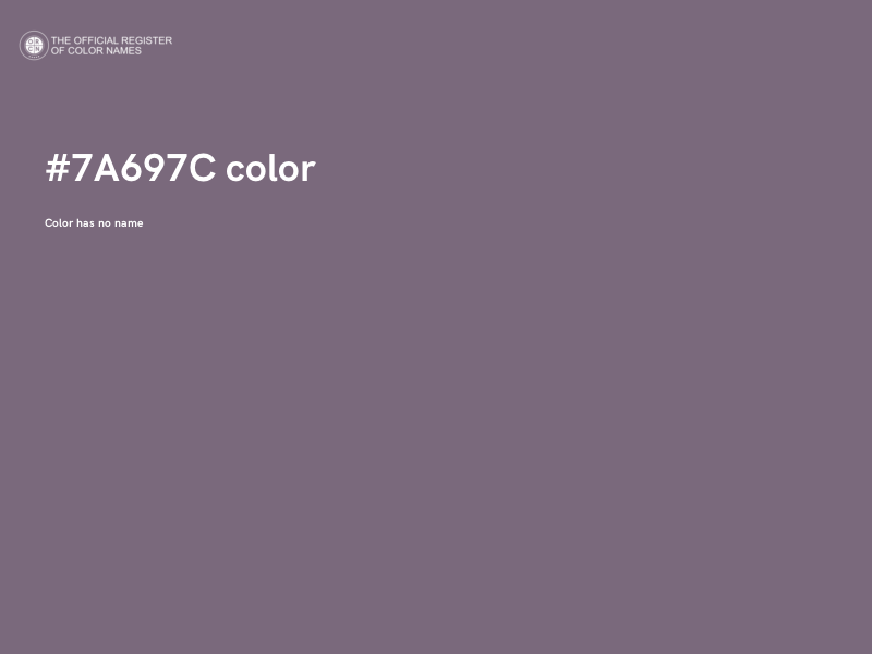 #7A697C color image