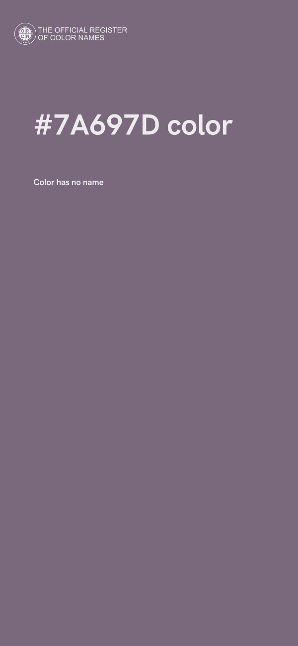#7A697D color image