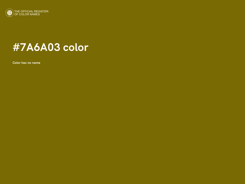 #7A6A03 color image