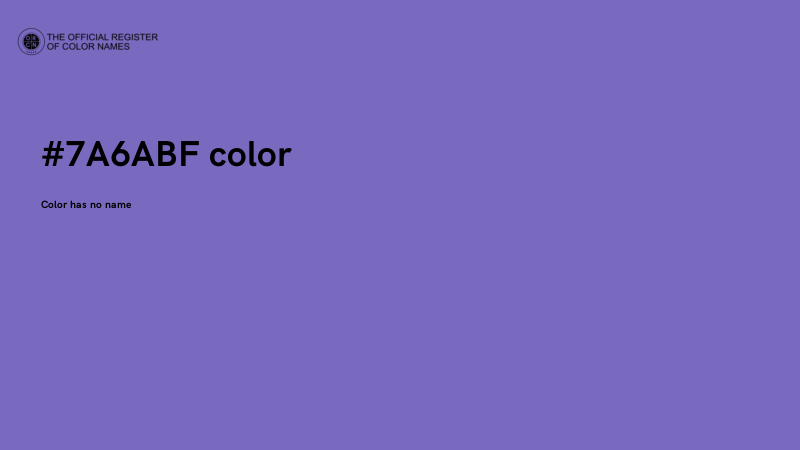 #7A6ABF color image