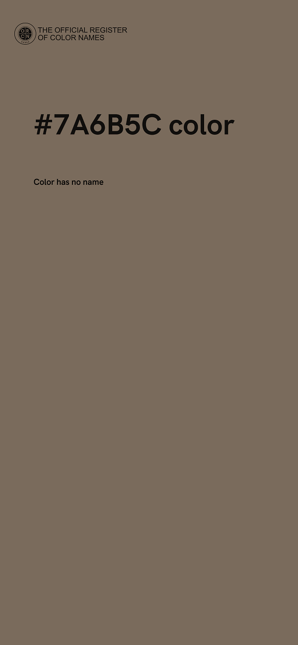 #7A6B5C color image