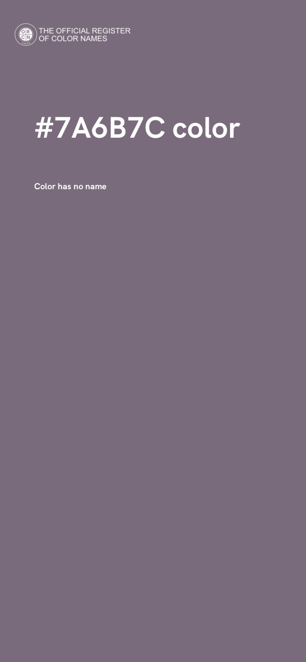 #7A6B7C color image