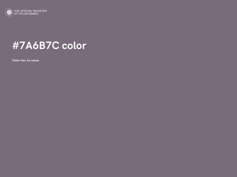 #7A6B7C color image