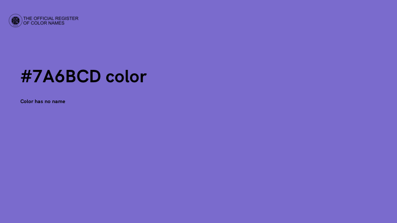 #7A6BCD color image