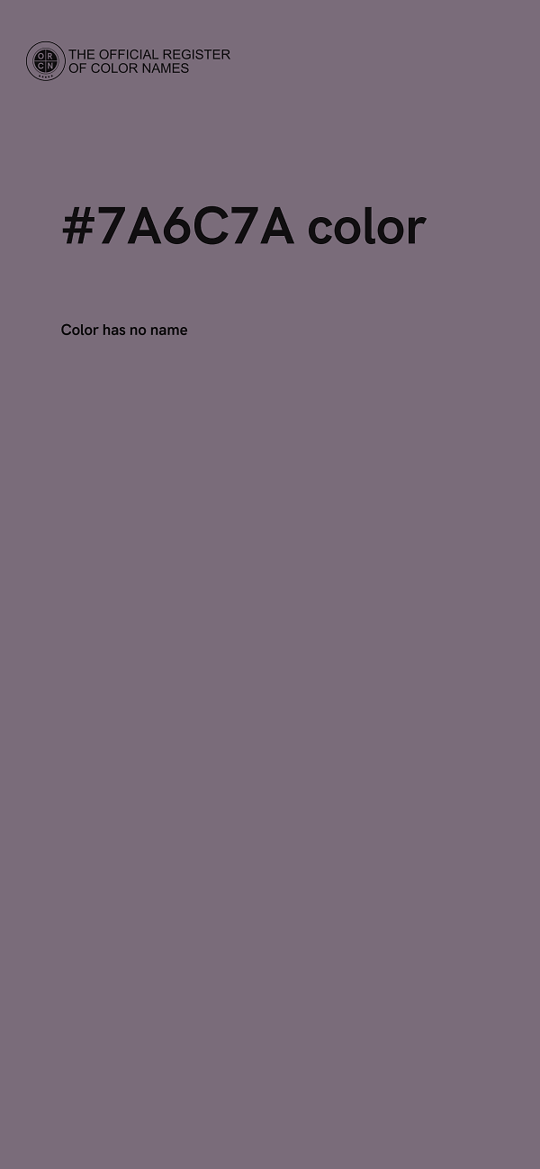 #7A6C7A color image