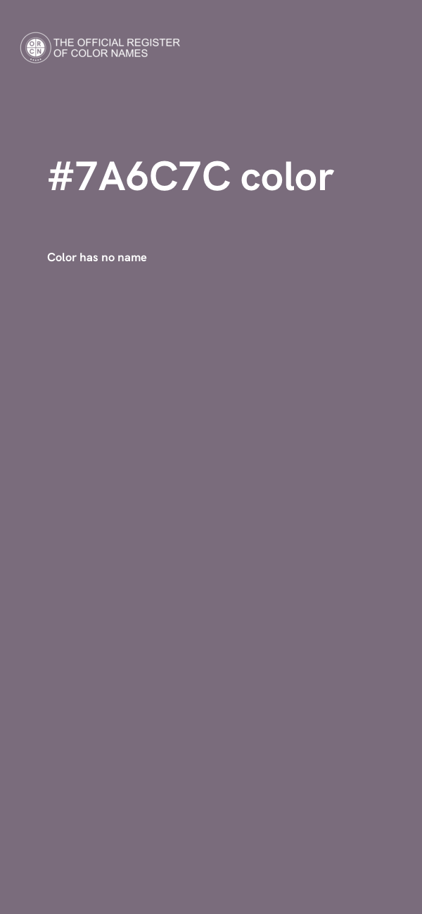 #7A6C7C color image