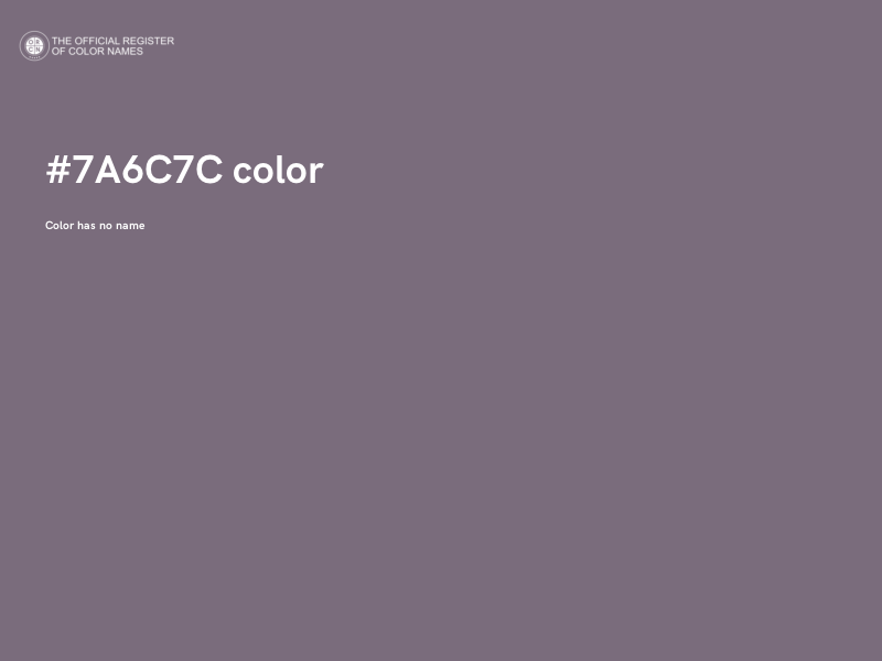#7A6C7C color image