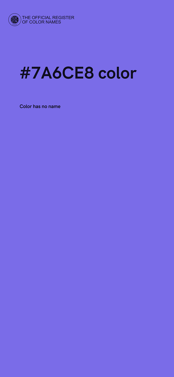 #7A6CE8 color image