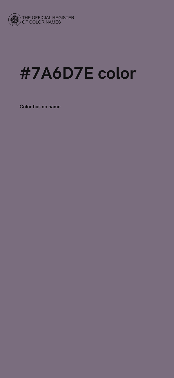 #7A6D7E color image
