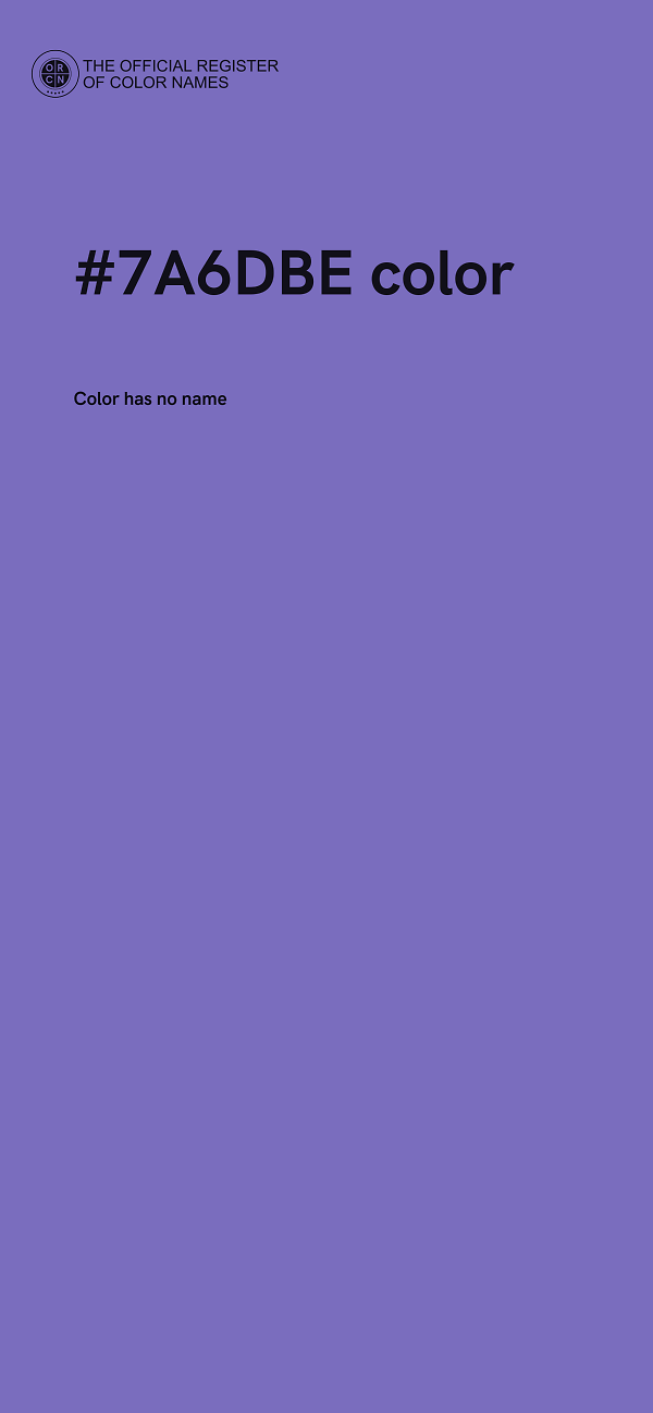 #7A6DBE color image