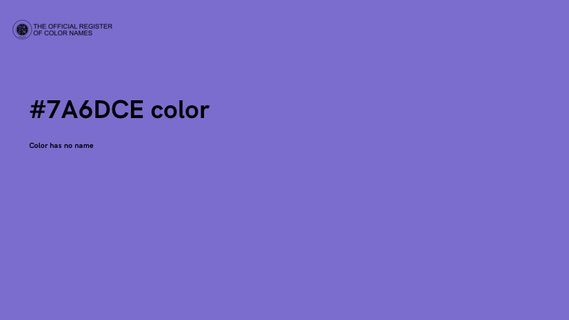 #7A6DCE color image