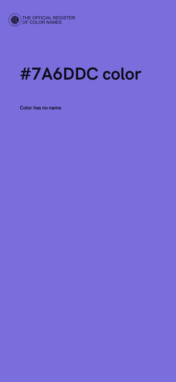 #7A6DDC color image