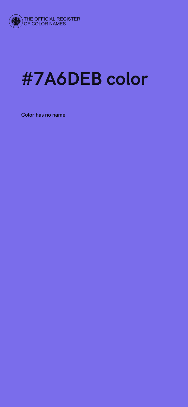 #7A6DEB color image