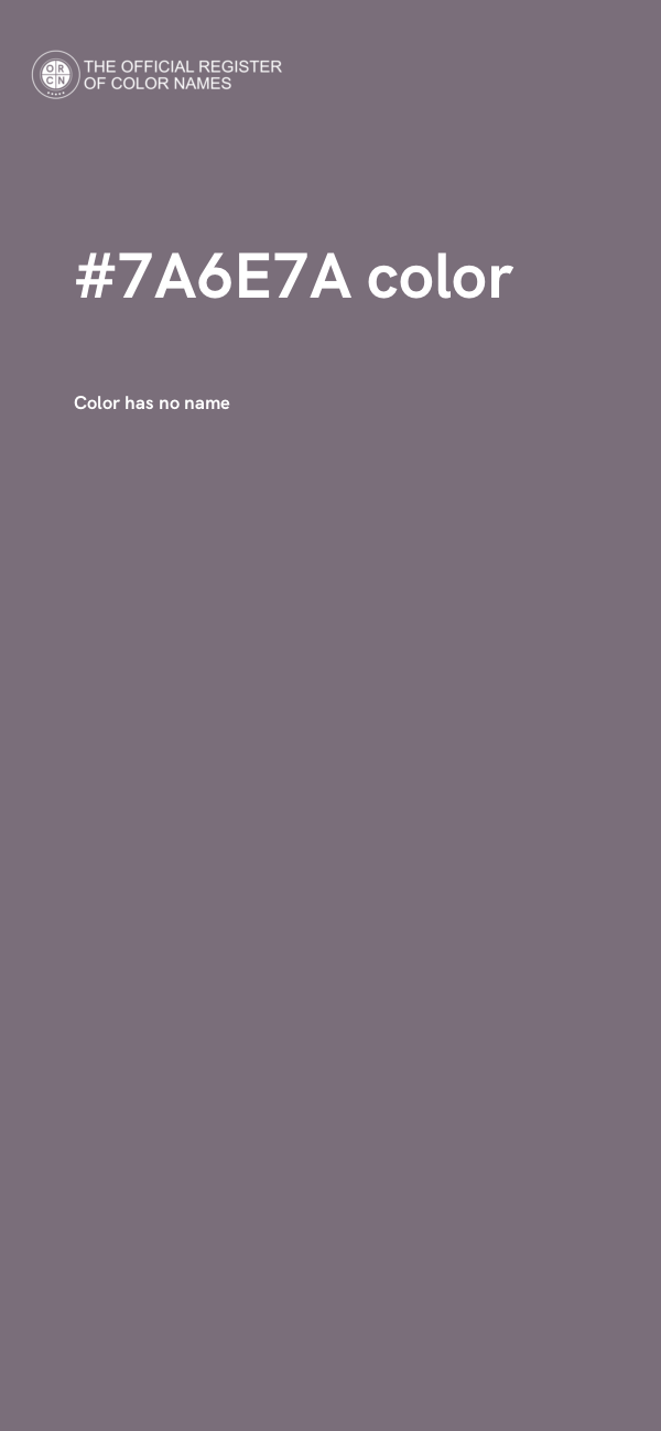 #7A6E7A color image