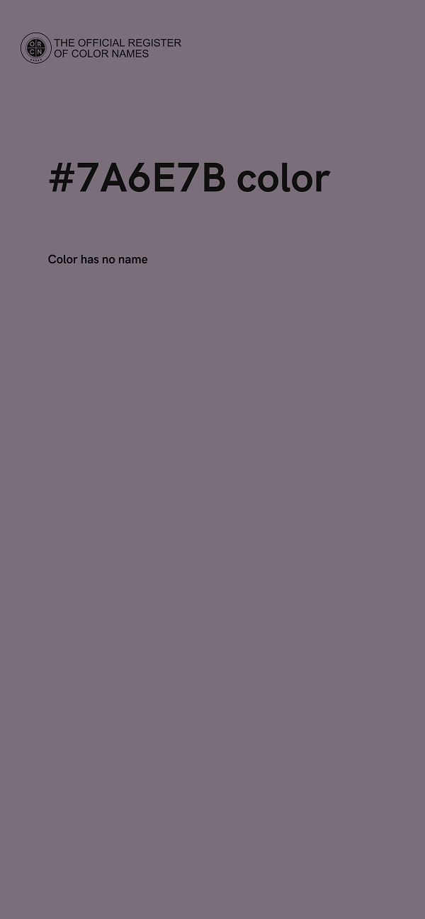 #7A6E7B color image