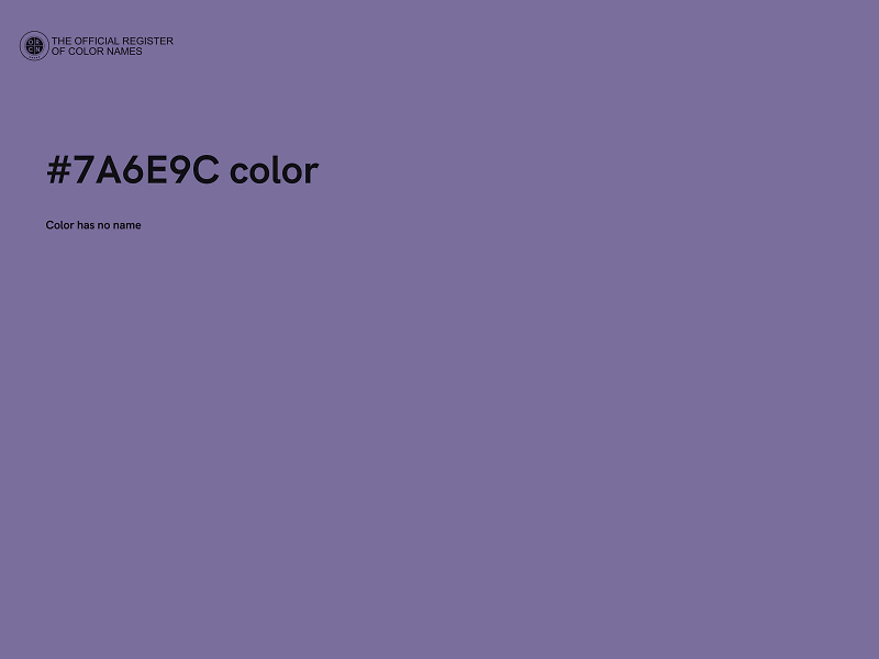 #7A6E9C color image