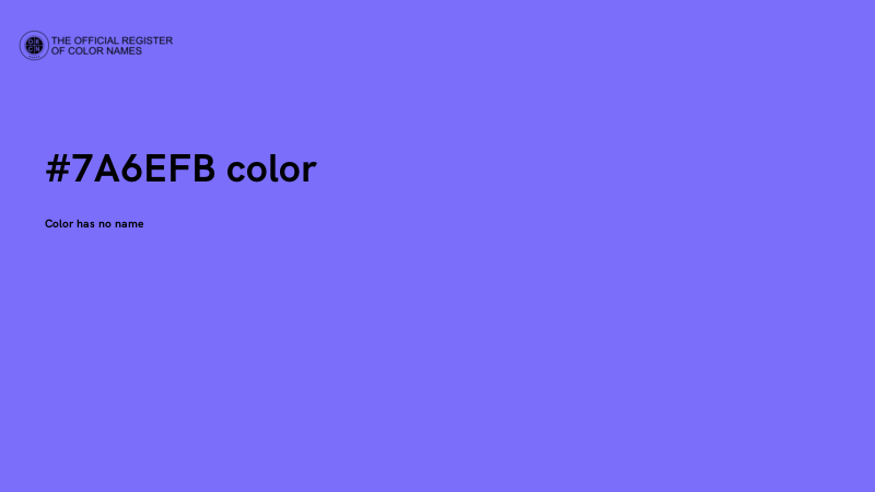 #7A6EFB color image