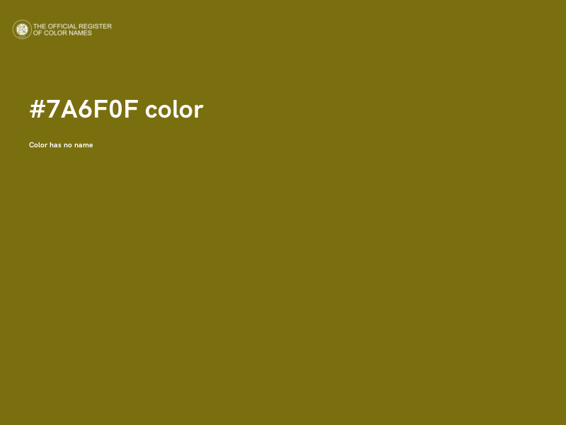 #7A6F0F color image