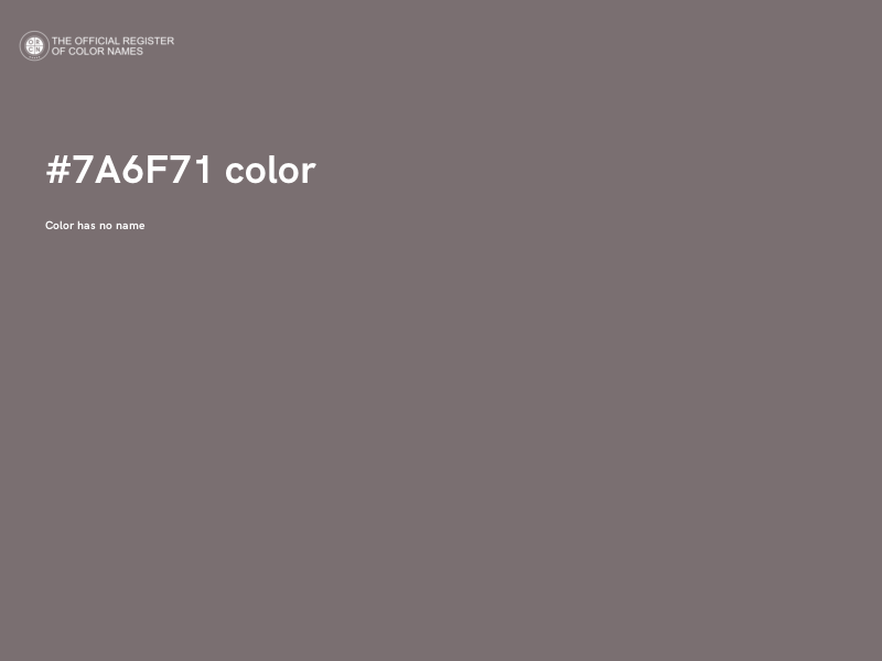 #7A6F71 color image