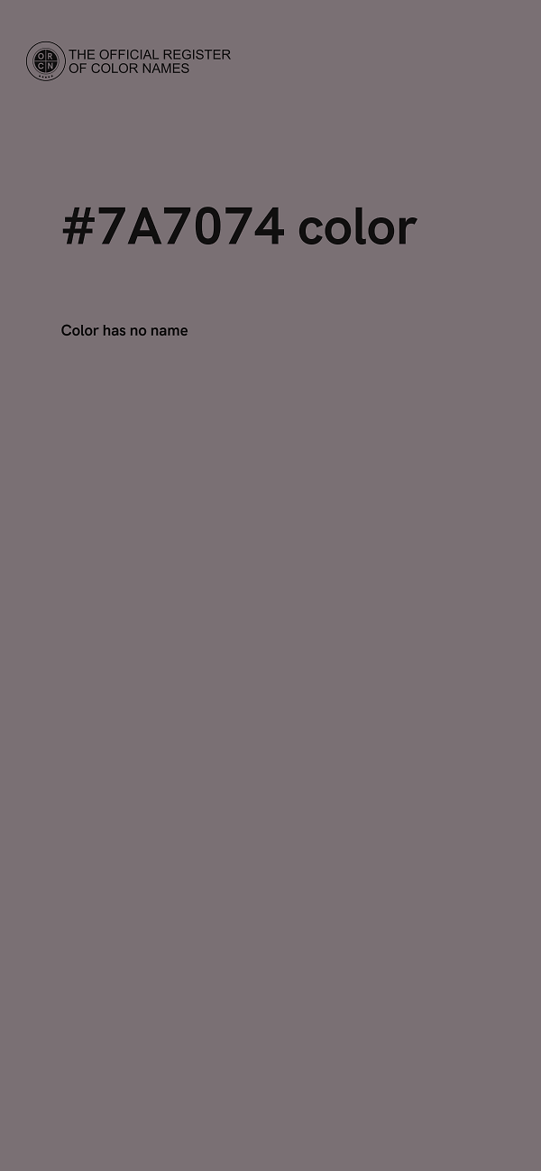 #7A7074 color image