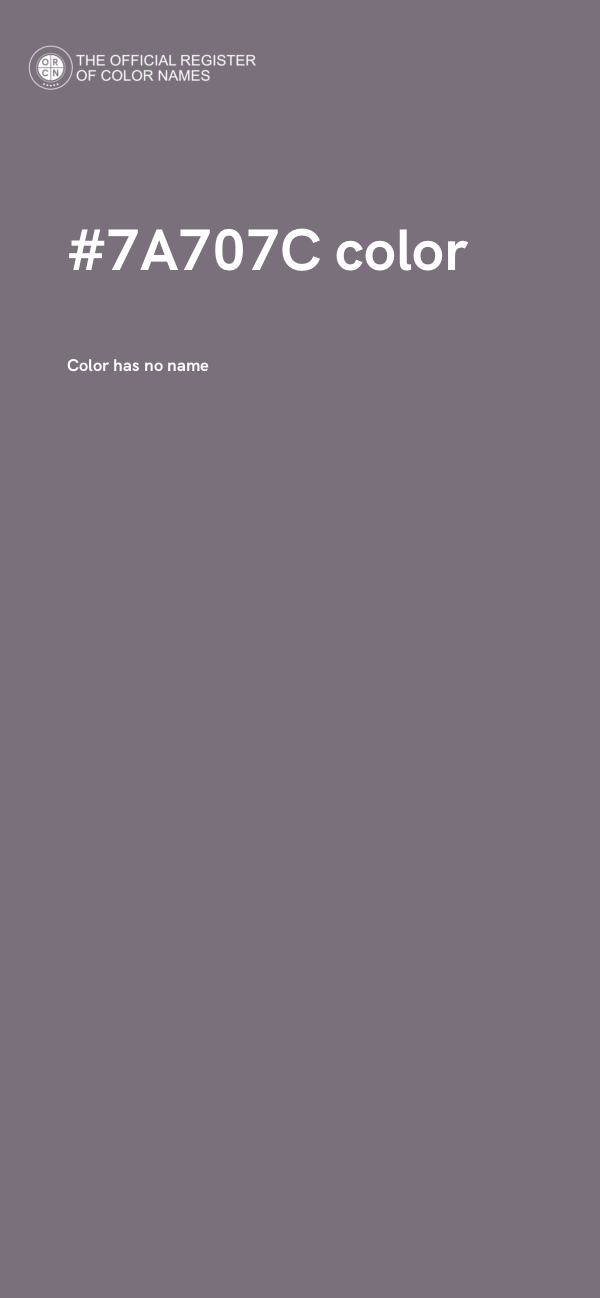 #7A707C color image