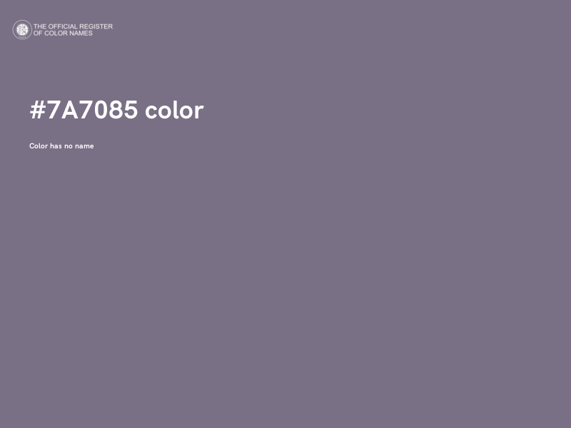 #7A7085 color image